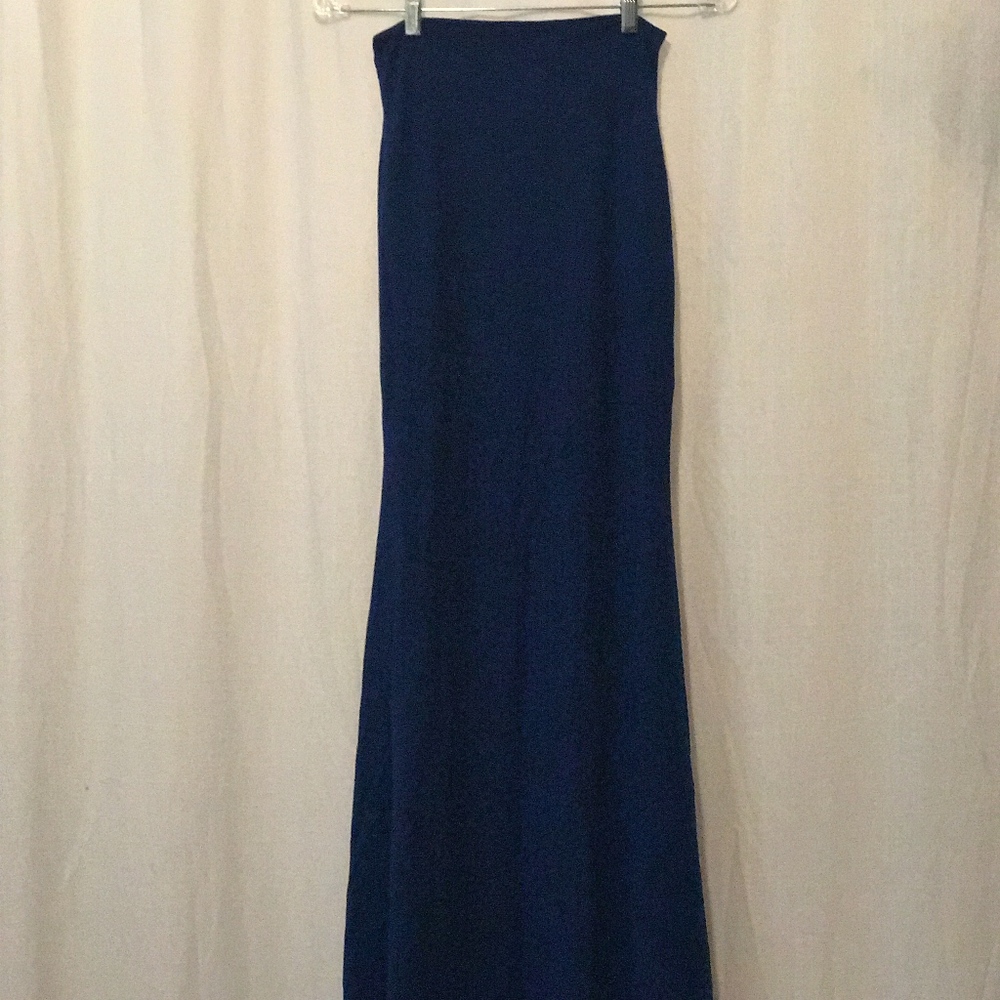 Nadia Tarr blue maxi skirt