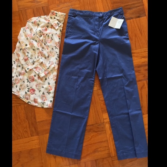 Brand new straight legged, mid-rise pants - Picture 1 of 3