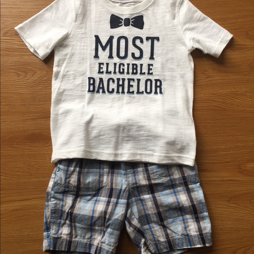 Boys jumping bean outfit.
