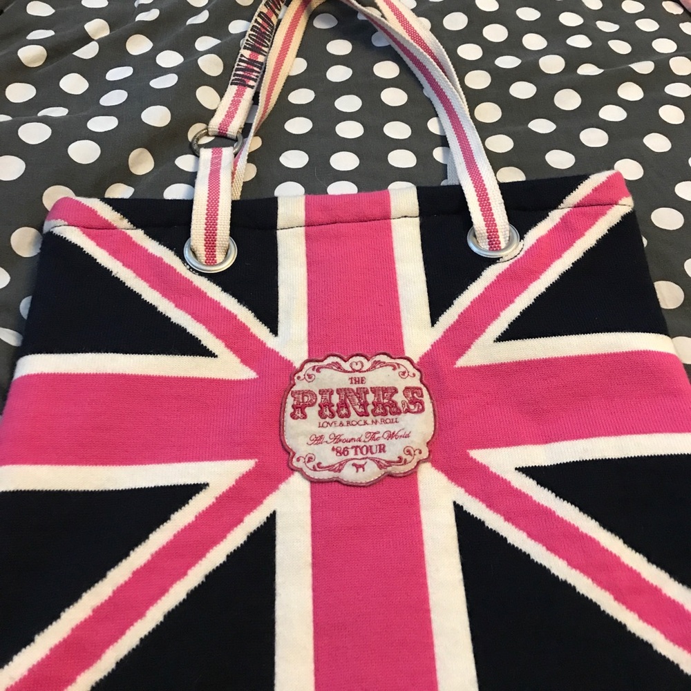 Vs PINK Black and Pink Tote Bag