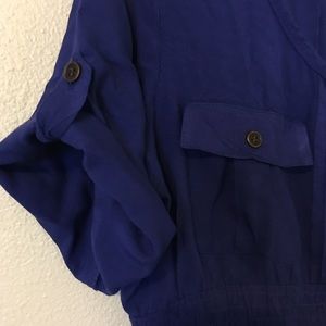 Cobalt blue maternity top