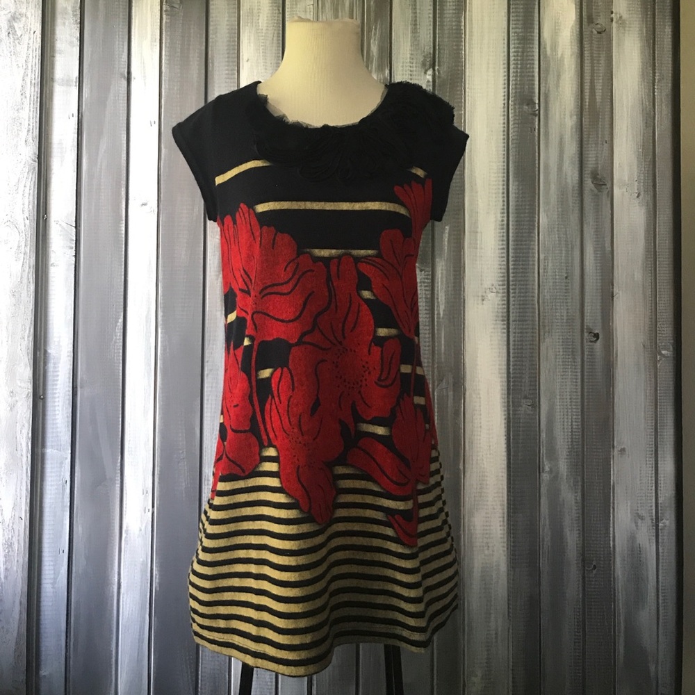 Mod wool blend dress