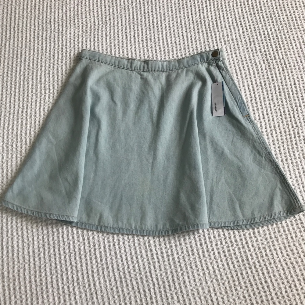 Light Denim Circle Skirt