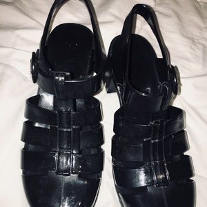 american apparel jelly heels