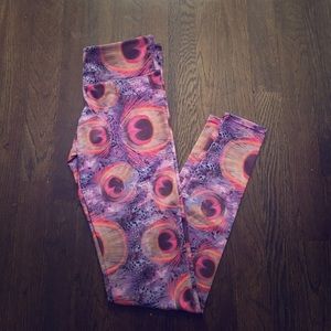 Onzie Purple Peacock Long Legging XS