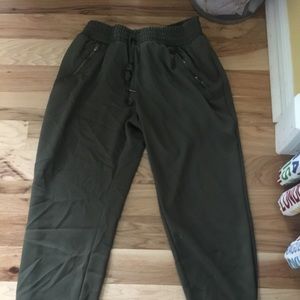 Navy green fashion joggers