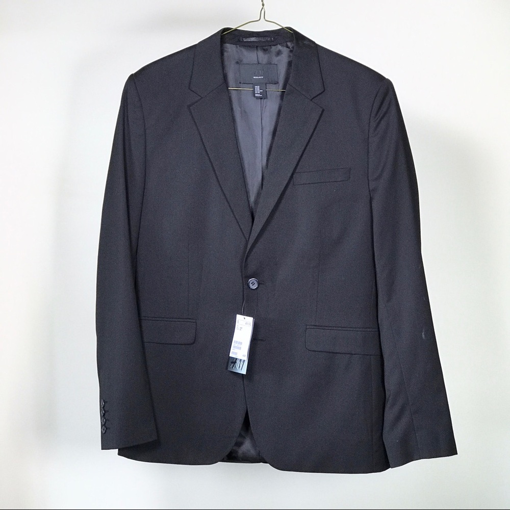 Mens H&M Sport Coat Black Size 40 R *NWT*