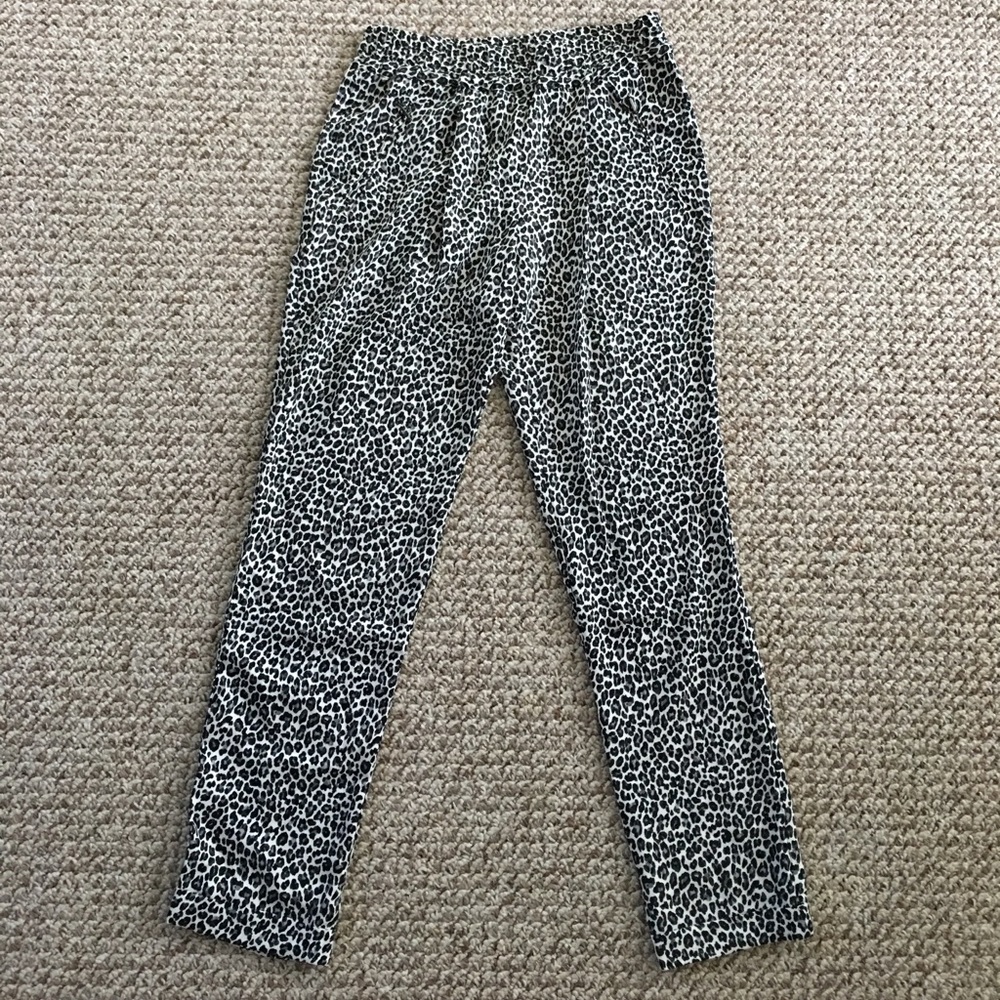 ZARA animal print comfy trousers