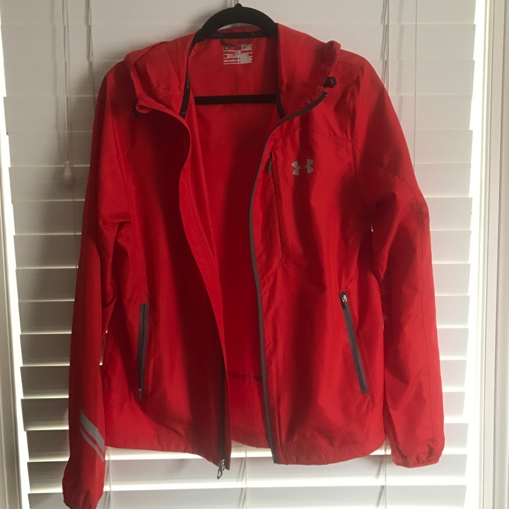 Under armor running windshield/ rain jacket.