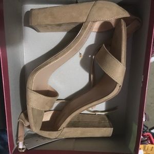 Taupe Open Toed Heels