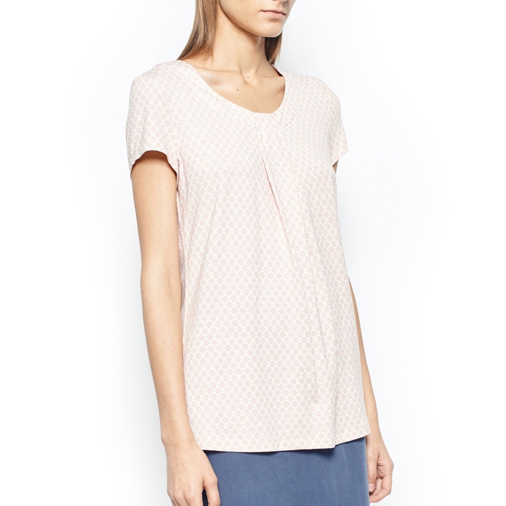 CAMEL & BEIGE PRINTED BLOUSE Plus - Picture 2 of 4