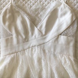White BCBG dress
