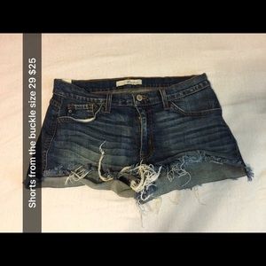 Shorts from the buckle barley worn!