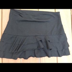 Cute Black Ruffle Skirt