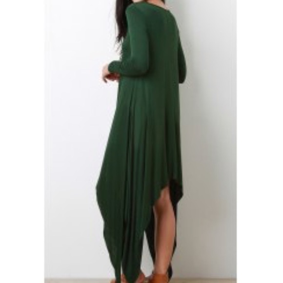 (Last One) Green Midi dress - Picture 2 of 4