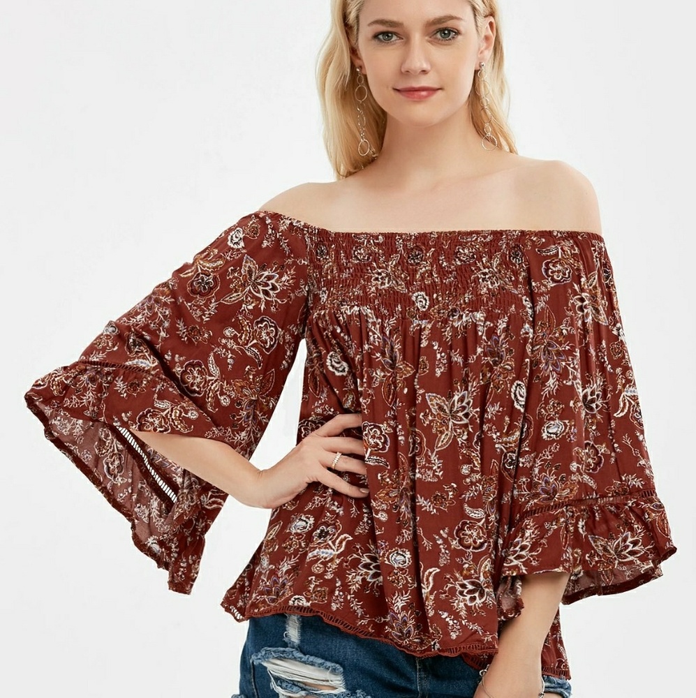 Floral Peasant Blouse