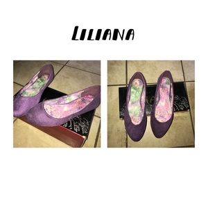 Liliana purple flats