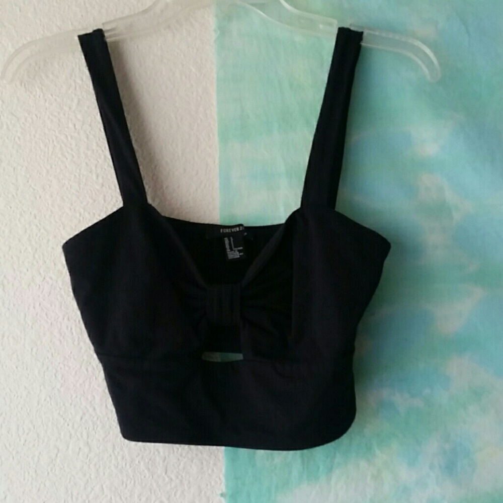 Adorable black crop top