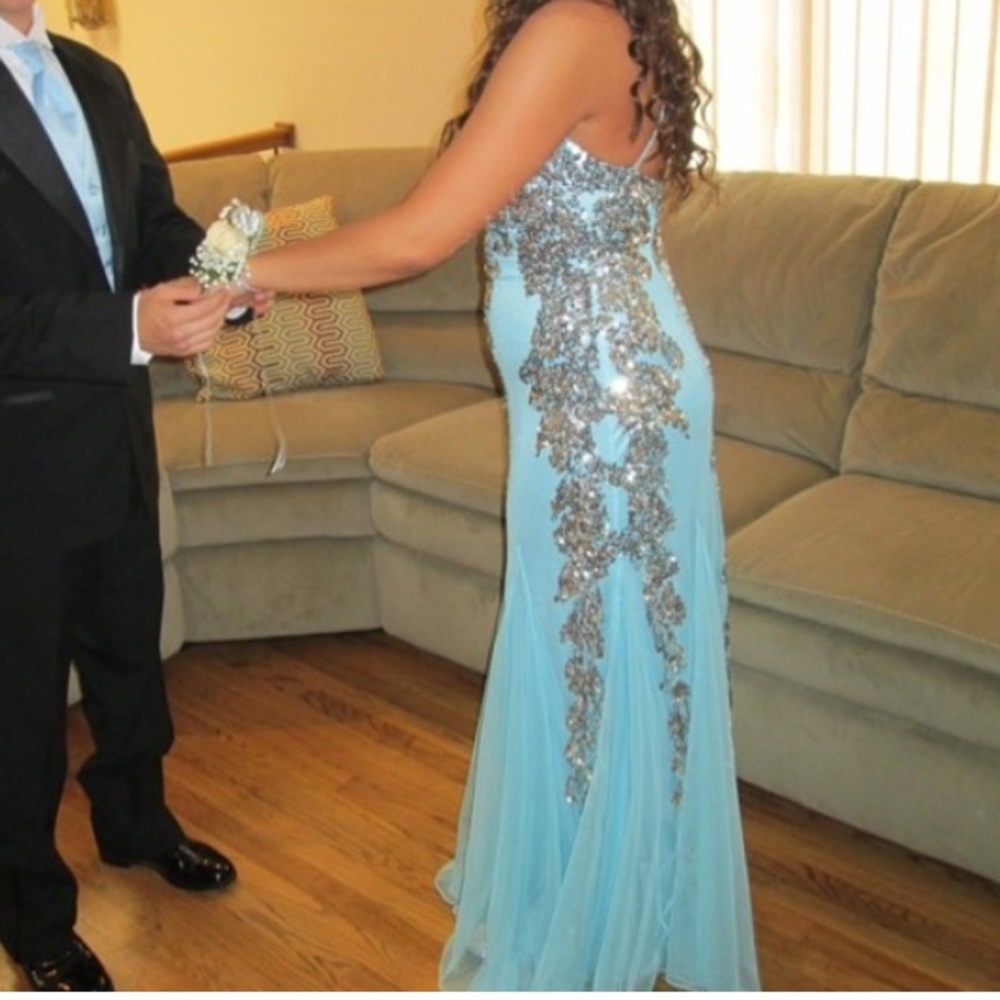 FAVIANA tiffany blue prom dress