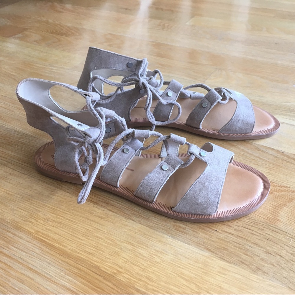 DV Jasmyn Lace Up Gladiator Sandal - Almond - 8.5