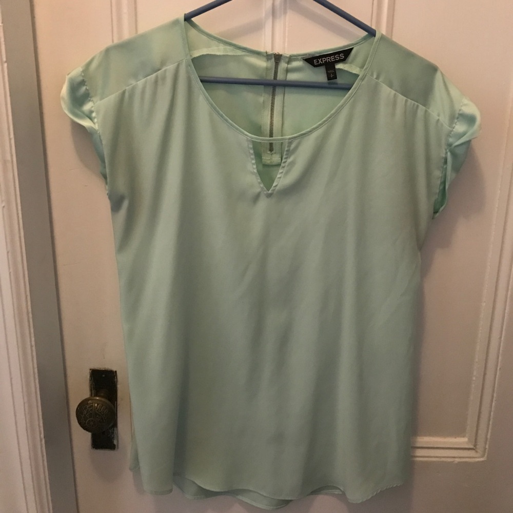 Light teal dress top