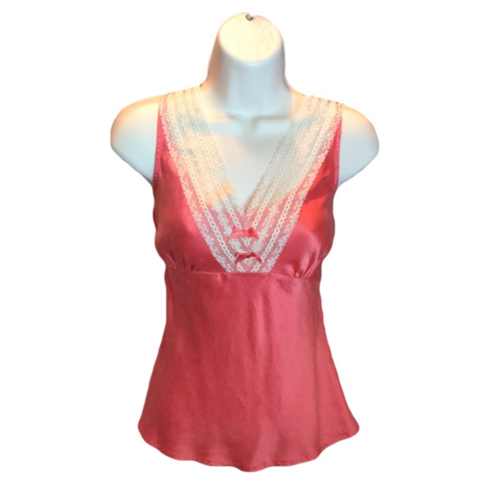 Coral Silk Camisole Medium