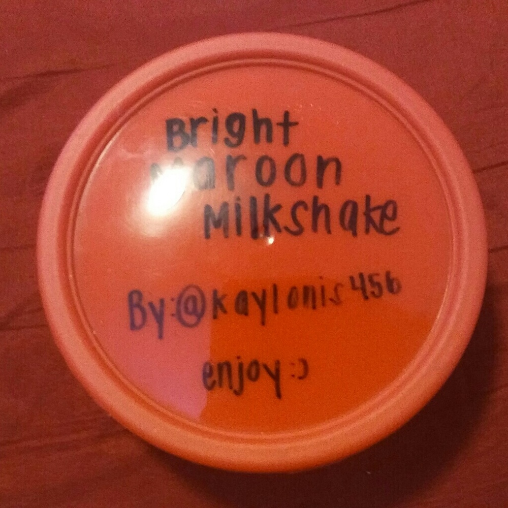 Bright Maroon Milkshake Slime