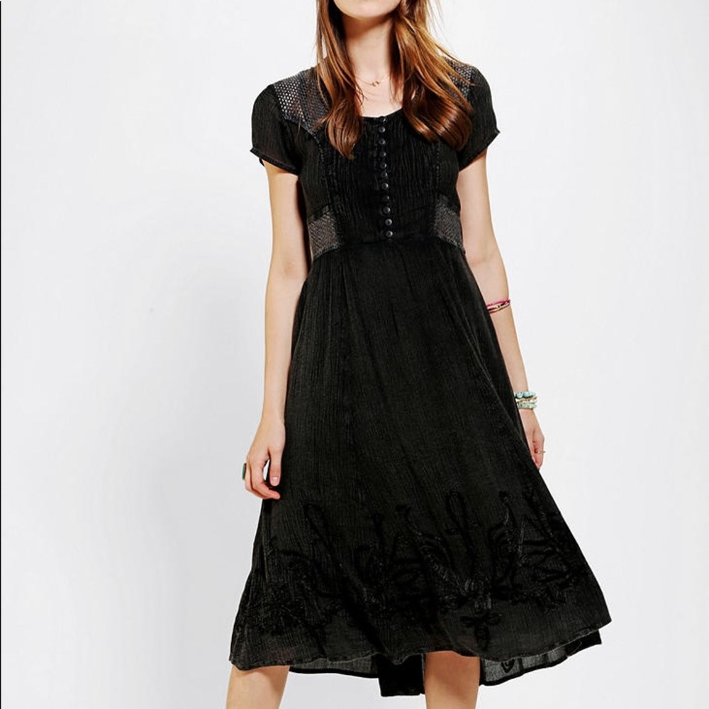 MINKPINK x Urban Outfitters Gray Midi Dress