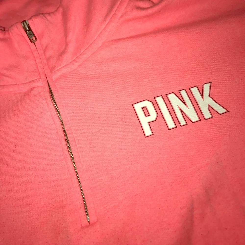 Victoria's Secret PINK pullover half zip hoodie