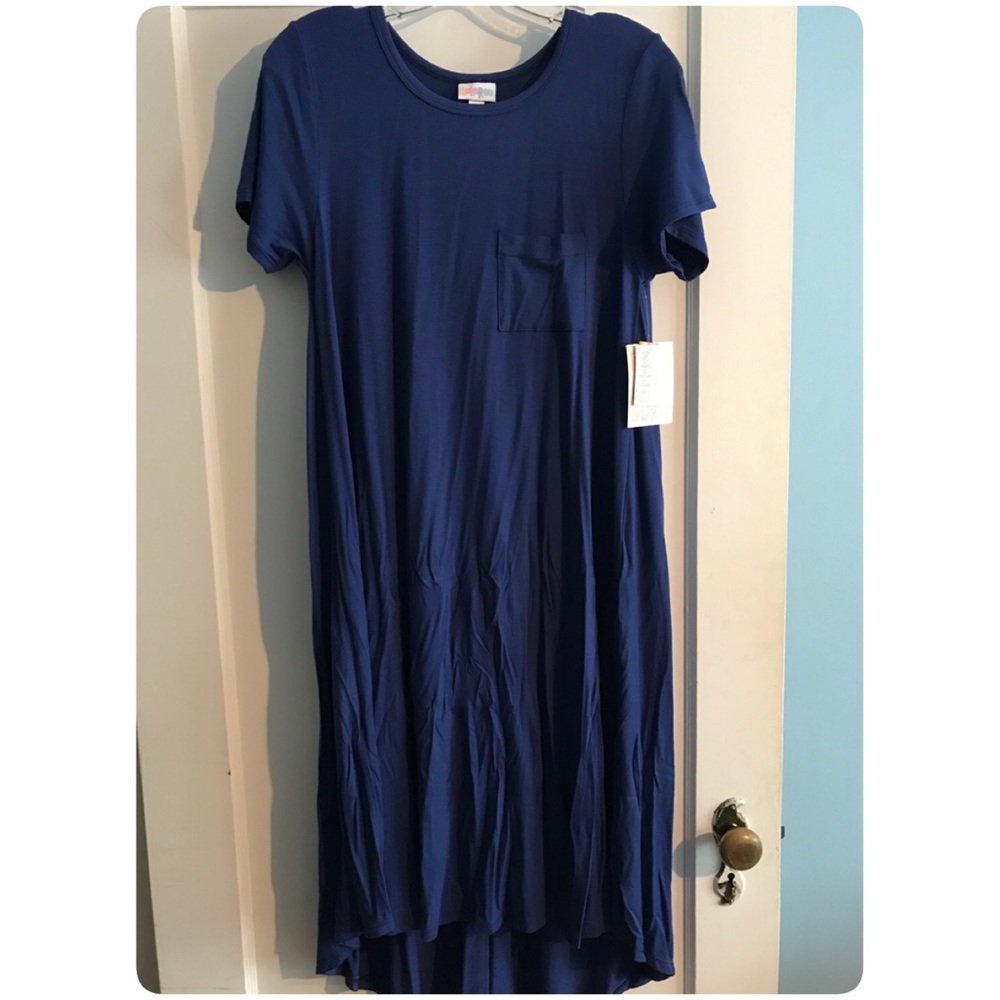 NWT Lularoe Carly Dress, XS, some discoloration