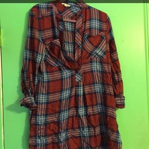 Flannel dress!