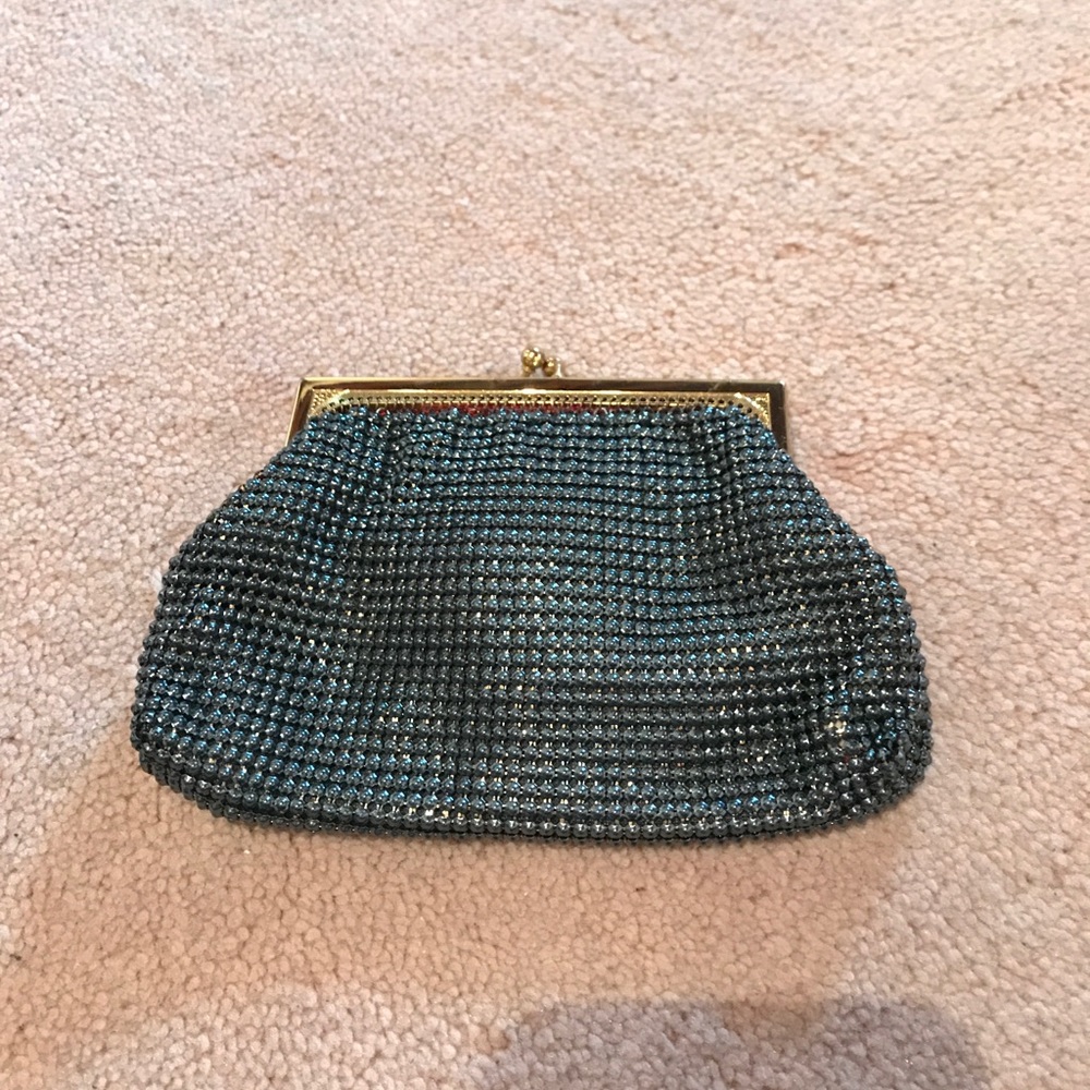 Rare Whiting And Davis Mesh Pouch With Key Pull - image 1