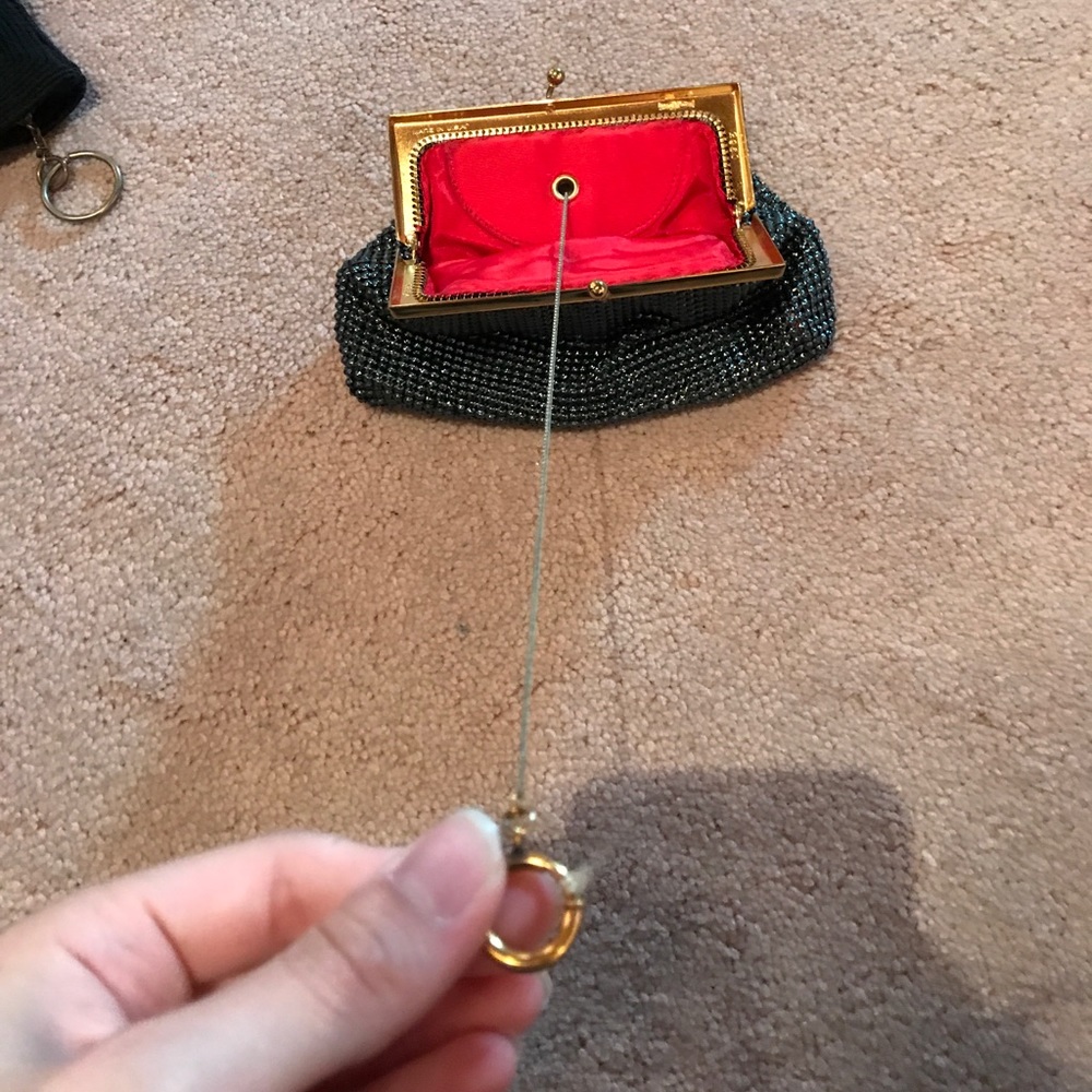 Rare Whiting And Davis Mesh Pouch With Key Pull - image 3