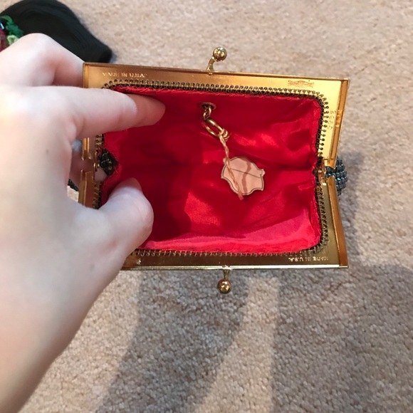 Rare Whiting and Davis Mesh Pouch with Key Pull - Picture 4 of 6