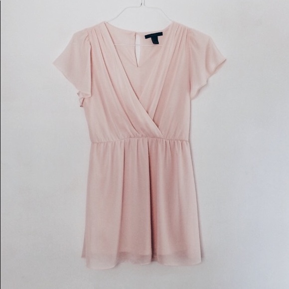 Forever 21 Dresses & Skirts - Forever 21 Light Pink Chiffon Wrap Dress