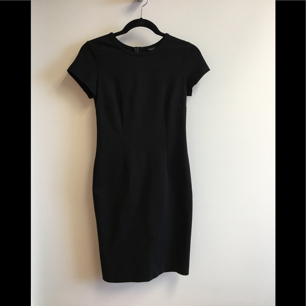 Ann Taylor stretchy black dress