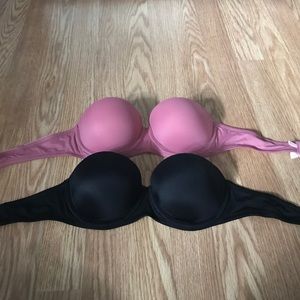Victoria's Secret PINK Strapless Bra Bundle 32B