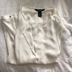 Black house white market - off white blouse NWOT