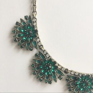 J Crew emerald necklace