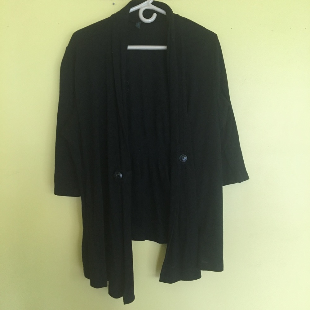 Black cardigan