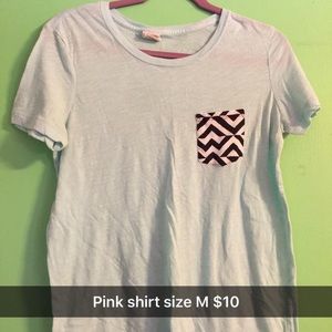 Pink tee shirt!