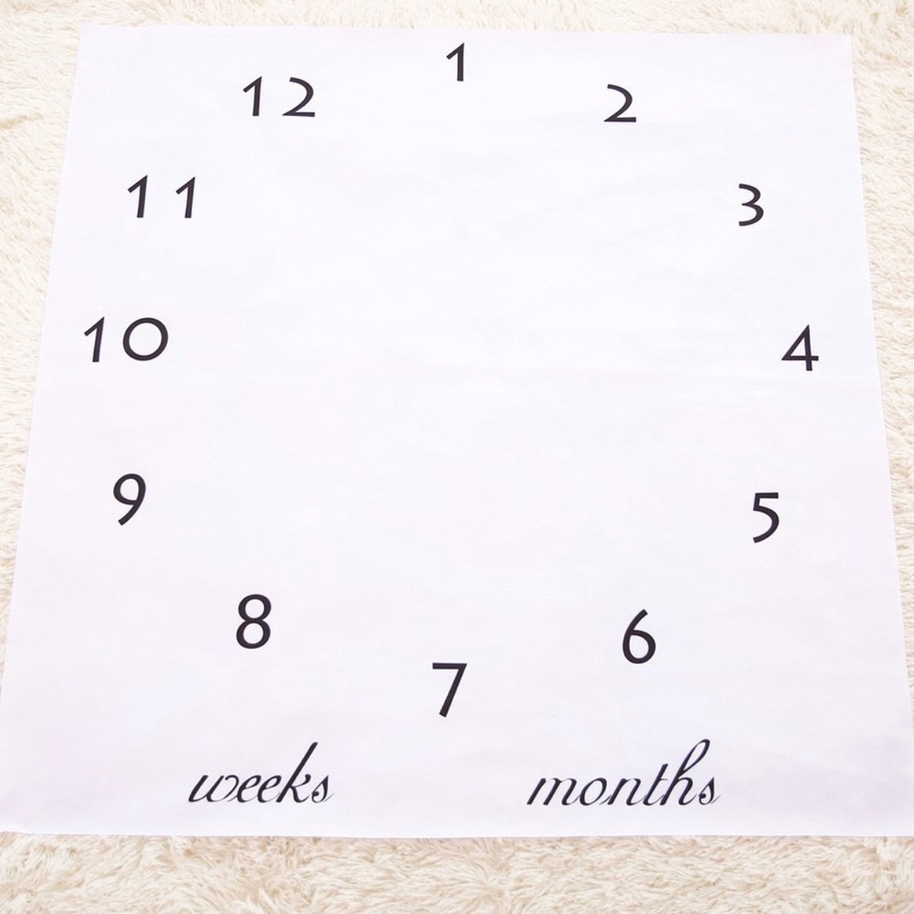 Baby milestones blanket