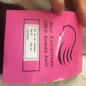 One bundle of 18 " human hair