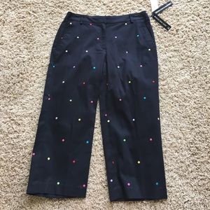 Briggs New York polka dot capris
