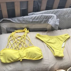 Love Culture Swim - Cross cross high neck bathing suit Love Culture Swim - Cross cross high neck bathing suit