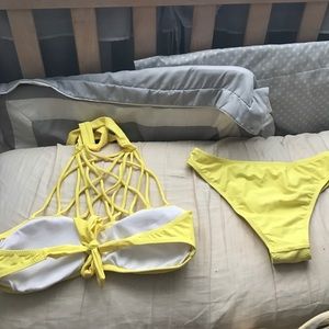 Love Culture Swim - Cross cross high neck bathing suit Love Culture Swim - Cross cross high neck bathing suit