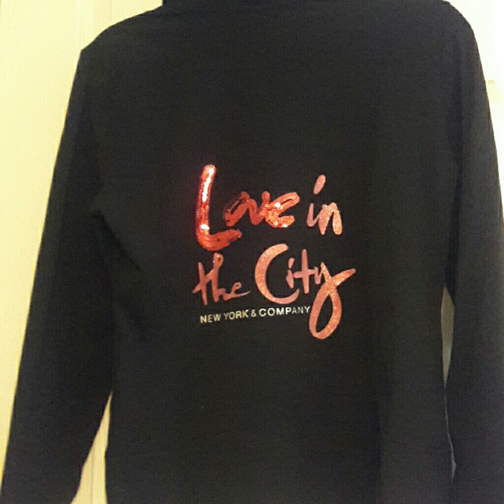 Black w/ Sequence Pink Love in the City Hoodie