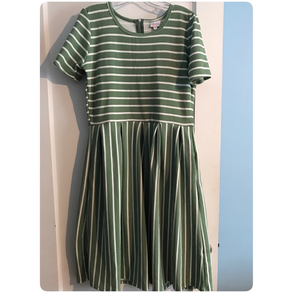Lularoe Amelia Dress used, with damaged pocket