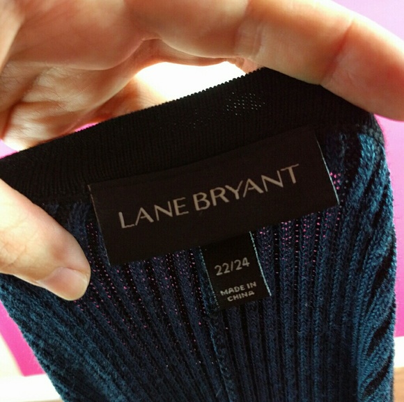 @ Lane Bryant size 22/24 midi ribbed dress Blue - Picture 6 of 6