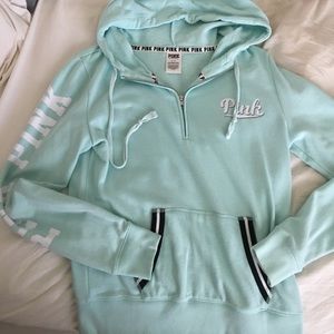 super cute mint quarter zip